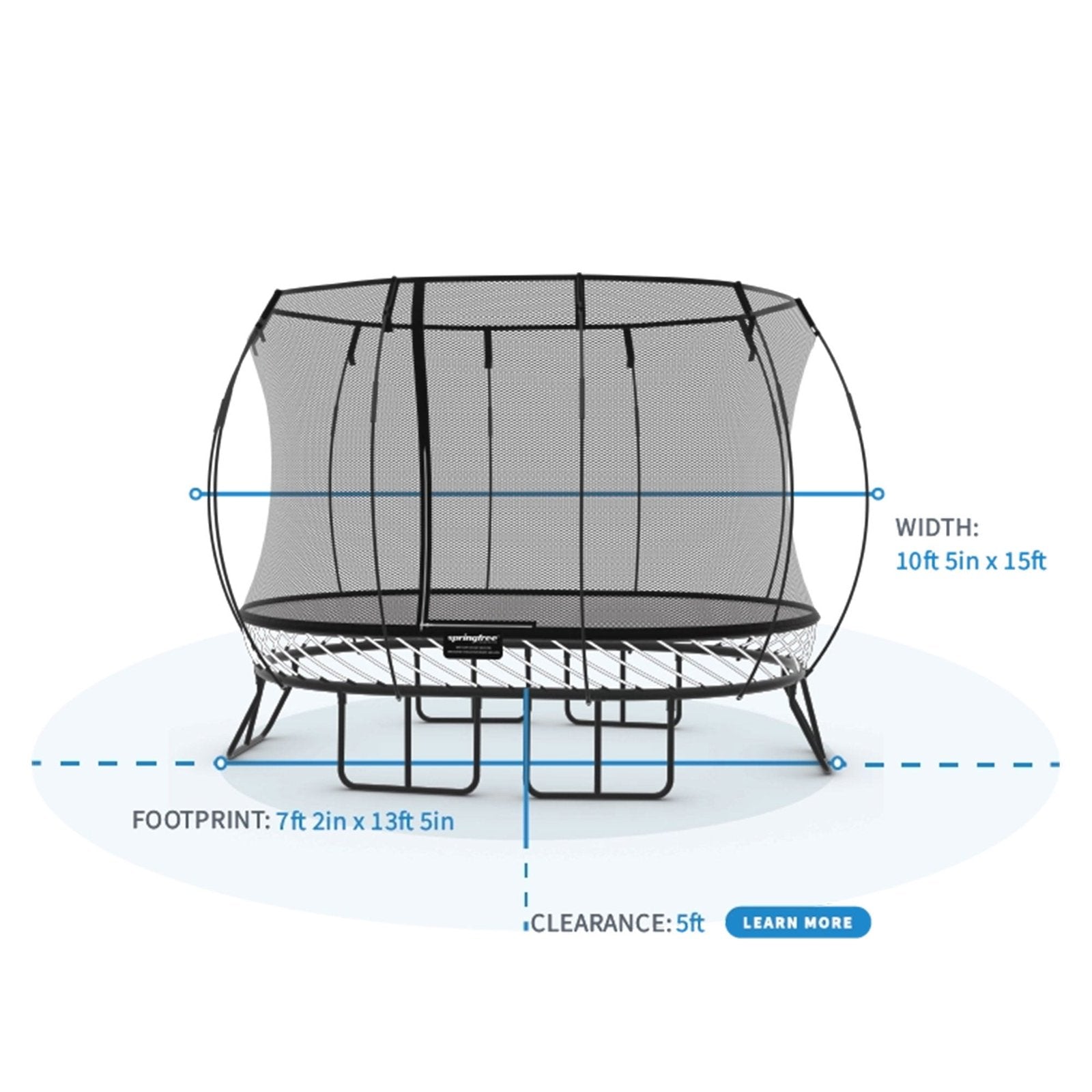 Springfree Trampoline Large Oval 8 ft x 13 ft