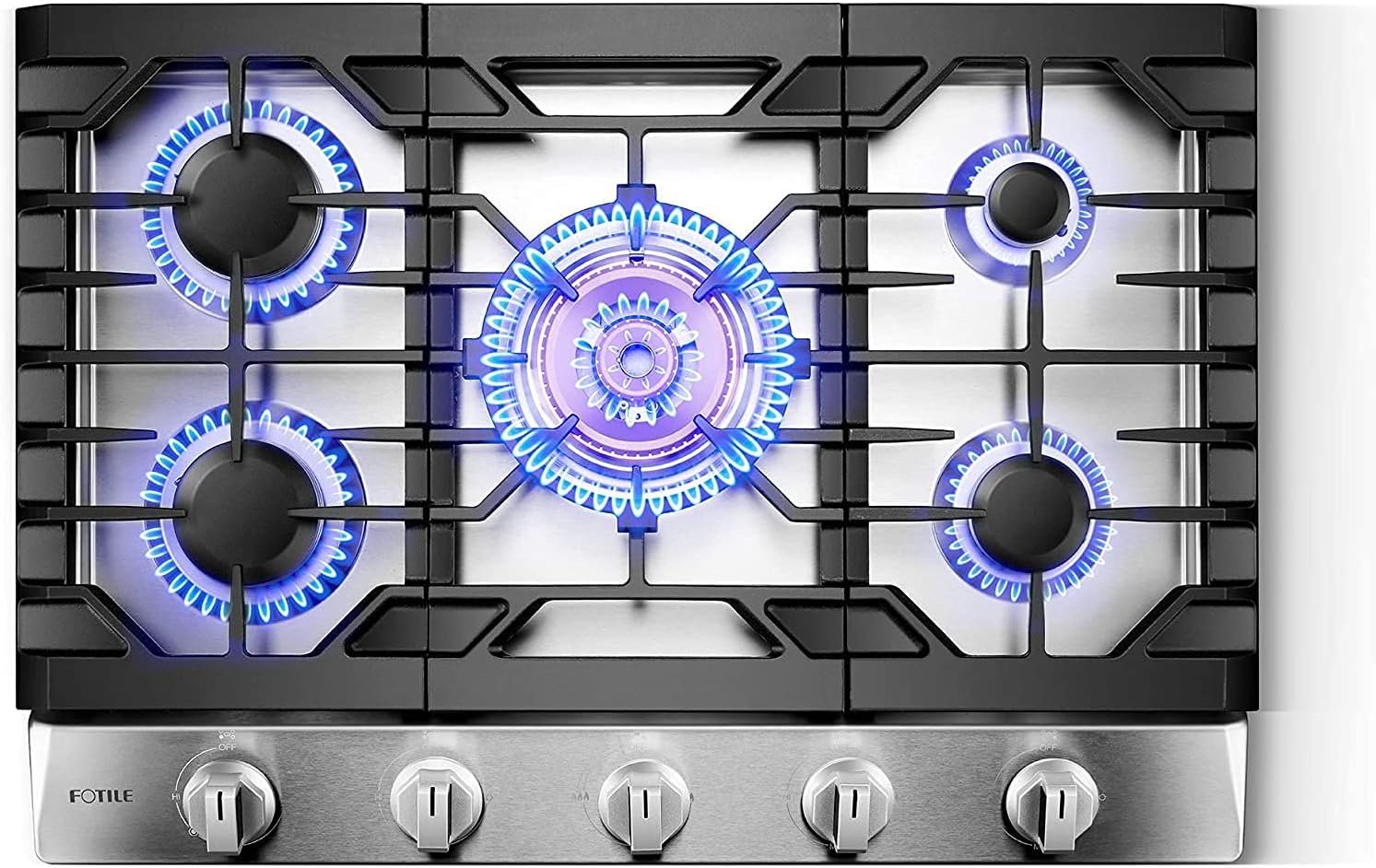 Fotile 30″ Tri-Ring Gas Cooktop GLS30501