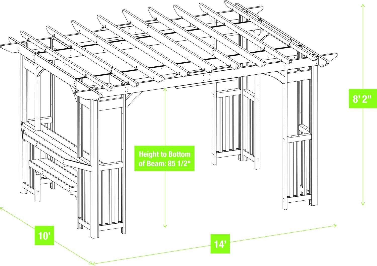 Yardistry Madison Pergola YM11783