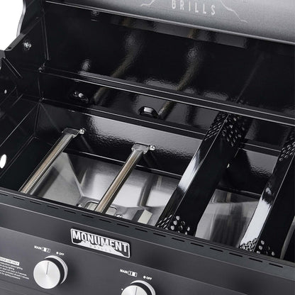 Monument Grills Denali 425 Black Smart Tech Propane Gas Grill