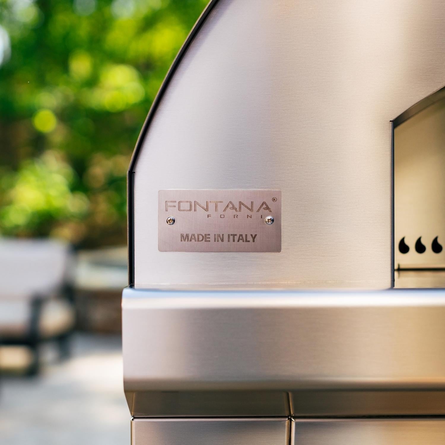 Fontana Forni Mangiafuoco Wood-Fired Pizza Oven – Stainless – FTMF-S