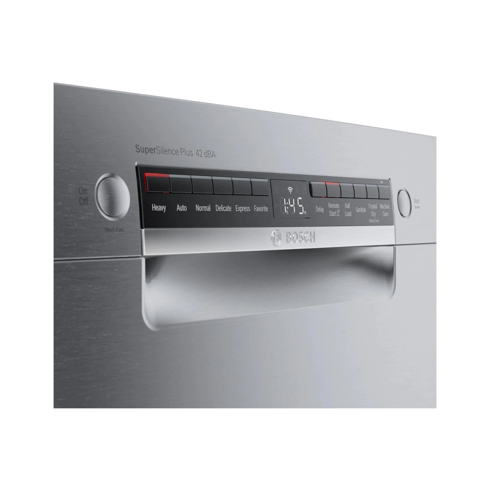 Bosch 800 Series 24 in. Top Control Smart Dishwasher with 42 dBa Sound Level, 3rd-Rack, CrystalDry & Pocket – Stainless Steel