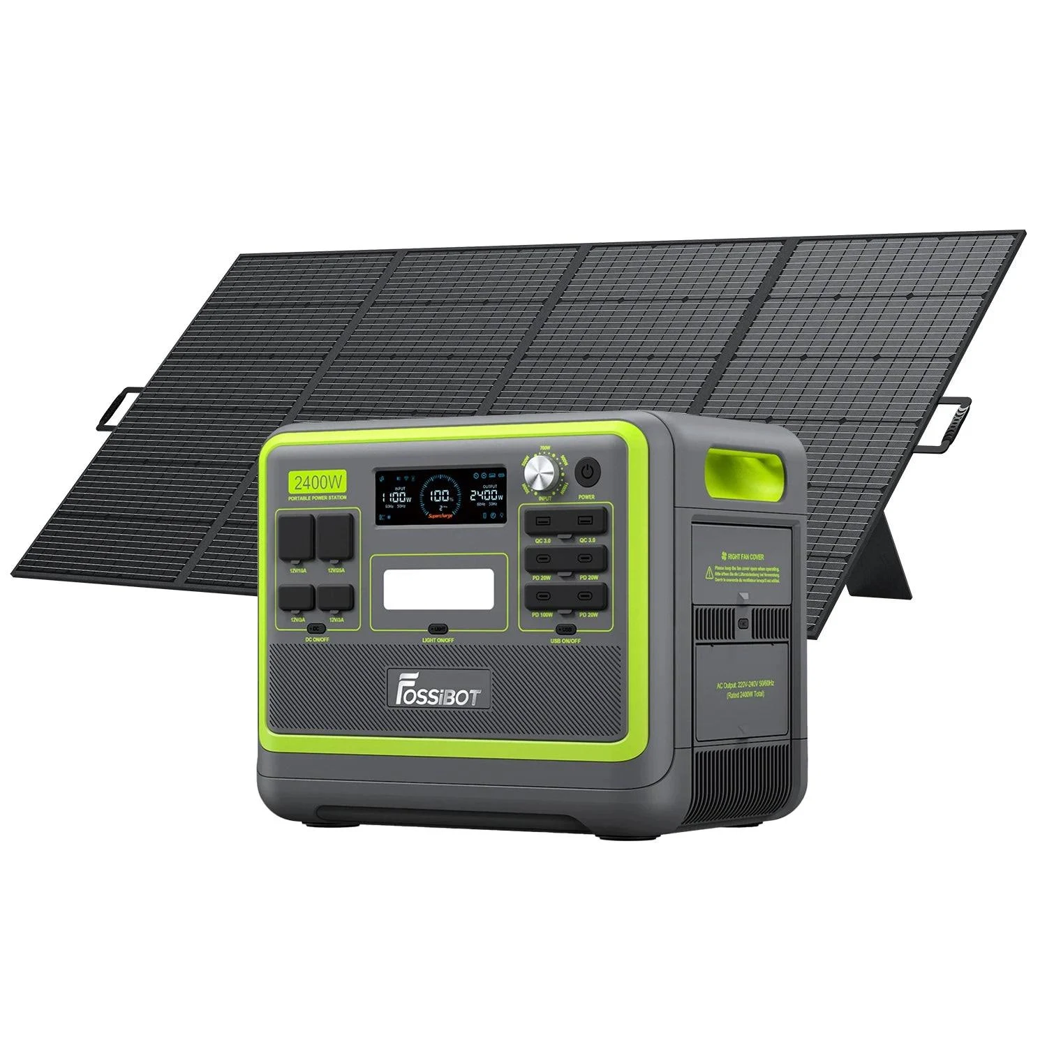 FOSSiBOT F2400 + SP200 | Solar Generator Kit